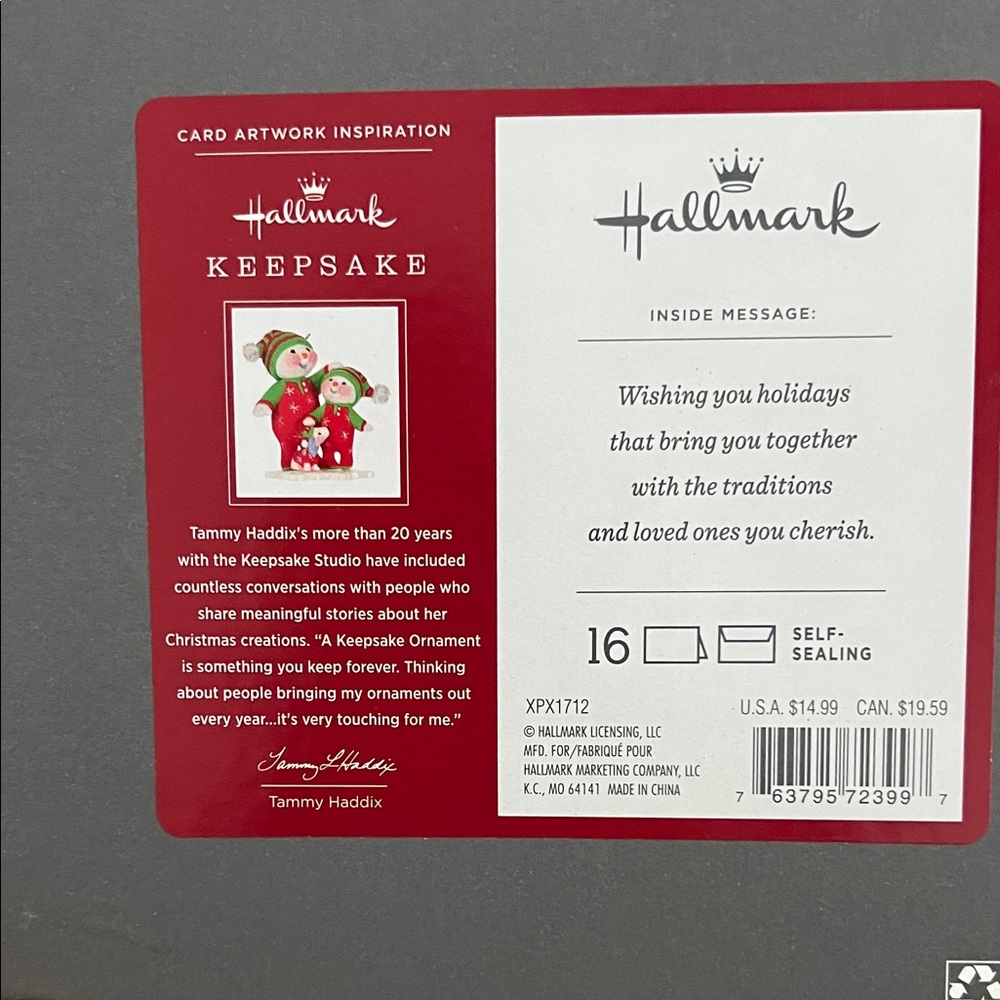 BNWT Hallmark Keepsake Holiday Cards - Festive Christmas Snowman Scene - Picture 3 of 3